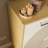 Nextstep Circular Grooving Shoe Rack Maple Finish