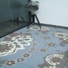 Azure Bloom Floral Carpet 5 X 7