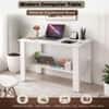 Spydercraft Spacio Modern Study Table in White Finish
