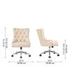 Doe Buck Amparo Beige Leatherette Executive Office Chair
