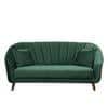 Nilo Velvet 3 Seater Sofa in Green Colour