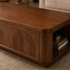 Camden Sheesham Wood Geometric Arch Coffee Table in Walnut Finish