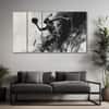 The Castle Decor Sports Art Wall Painting Wooden Framed Digital Painting 27x48 Inch (Style 8)
