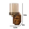 Eliante Modern Wall Lights Mild Steel & Glass Material Antique Gold & Champaign Finish