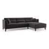 Lewis Sectional Sofa (Colour : Pebble Grey, Cushion : Soft, Seater : Right Aligned 3 Seater + Right Aligned Chaise)
