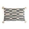 Tribal Knit Pillow Cover  Champion Blue Natural 16X24  Inches