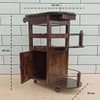 Logan Solid Wood Bar Cabinet in Walnut