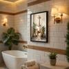 The Castle Decor Funny Giraffe Reading Newspaper Toilet Wall Art 8x12 Inch