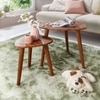 Richelo Solid Wood Nested Tables - Set of 2