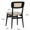 Scandinavian Arlo Dining Chair Black Matte Finish