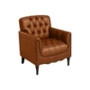 Jones Pu Leather W in g Chair in Light Brown