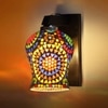 Devansh Solid Wood Electric Wall Light in Brown Colour with Multi Shade Count of 1 Light