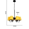 Devansh Black Wall Mounted Lamp With Beige Jute Shade