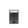 Ren Engineered Wood Bedside Table in Wenge Finish