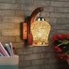 Devansh Solid Wood Electric Wall Light in Brown Colour with Multi Shade Count of 1 Light