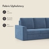 Kowloon Sectional Sofa Cum Bed with Storage Colour Baltic Blue premium chenille