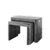 Syra Solid Wood Nesting Stool Set In Provincial Teak Finish