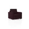 Apollo 1 Seater  Fabric Sofa In Deep Plum Velvet Colour