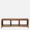 Sheesham Wood TV Unit in Scratch Resistant Rustic Teak Finish For TVs Up To 55 Inches