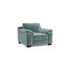 Esquel Luxe 1 Seater Fabric Sofa in Dusty Turquoise Velvet Colour