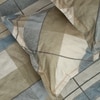 Multicolor Abstract 180 TC Fitted 1 King  Bedsheet with 2 Pillow Covers