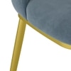 Olivia Accent Chair in Finish Antique Brass and Davos Plus Colour