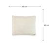 Cairo Natural Cotton Knitted Decorative Cushion Cover 16 x 16 Inches