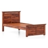 Fidora Solid Wood Single Size Bed Without Storage (Honey Finish)