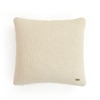 Transfer Knit Euro Sham Cushion Cover  Natural 24X24  Inches