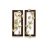 W-Alex Abstract Metal Wall Decor in Gold Set of 2