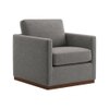 Bobby Boucle Fabric Lounge Chair in Grey Colour