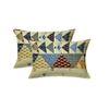 Chanel Multicolor Solid 28*17 Inches Cotton Pillow Covers - Set Of 2