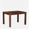 Arbor 4 Seater Dining Set with Cushioned Chairs in Brown Colour