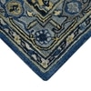 Jennifer Steel Blue Solid Hand-Tufted Wool 8X5 Feet Carpet