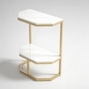 Hexa Metal Side Table in Gold Colour