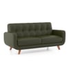 Waverly 2 Seater Leather Sofa in Army Green Colour