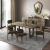 Aero Solid Wood 6 Seater Dining Table With Ollie Dining Chair