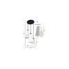 Archie White Natural Fiber Cluster Hanging Light