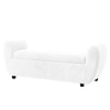 Redol Boucle 2 Seater Ottoman Bench with Storage  in White Color