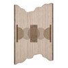 Handmade Wool Shaped Rug Modern Minimalist Beige 9 x 12 Feet Carpet