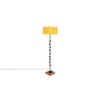 Edythe Yellow Cotton Shade Floor Lamp