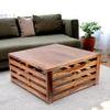 Montreal Sheesham Wood Coffee Table In Teak Finish