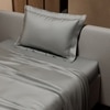 Stoa Paris Single Bedsheet with 1 Pillow Cover sheet with Harbour Mist Grey