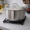 Metalsmith Square Metal Trivet Black Heat Resistant Table Protector