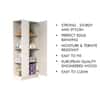 Hexa Red Wooden 1 Door Wardrobe with Hanging Space in Frosty White Colour
