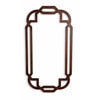Portico Mirror Full Size in Wallnut Finish