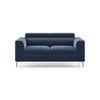 Chelsea 2 Seater Fabric Sofa (Lapis Blue)