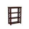 Lala Solid Wood Bookshelf in Walnut Finish