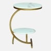 Metality Metal Side Table in Gold Colour