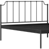 Hackney Metal Non Storage King Bed in Satin Black Finish